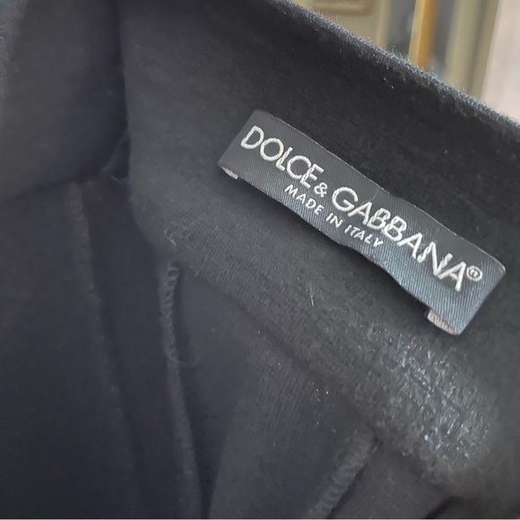 Dolce & Gabbana Black Knee Length Black Pencil Skirt - Picture 7 of 9